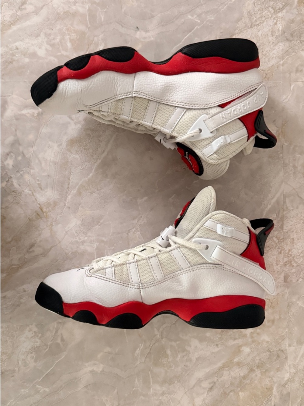 Nike Air Jordan Youth Sneakers – Size 4.5Y – White/Red/Black - Picture 4 of 16
